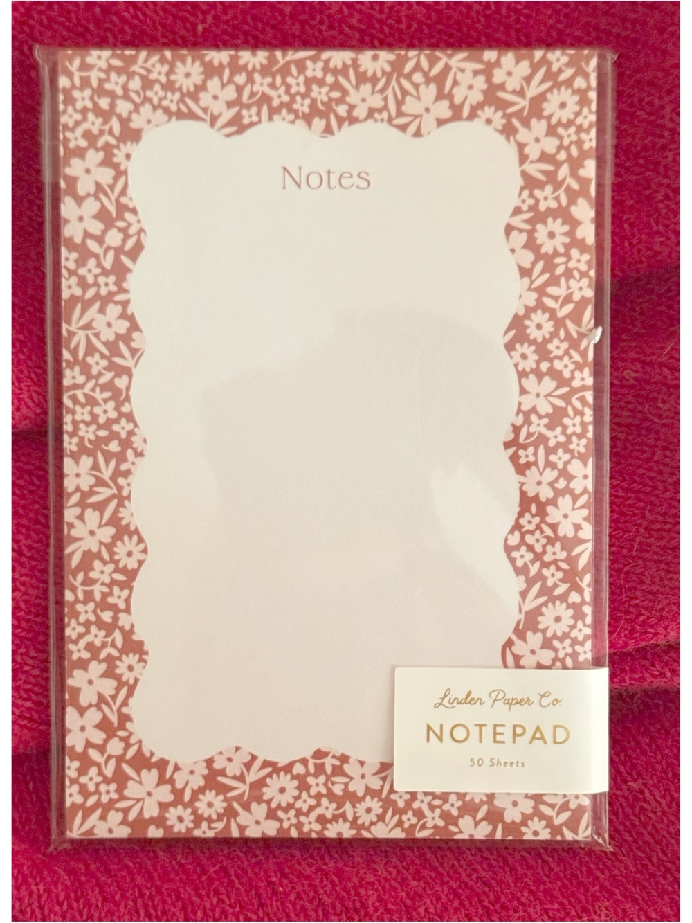 GIFT 🎁 IDEA Red Border Notepad